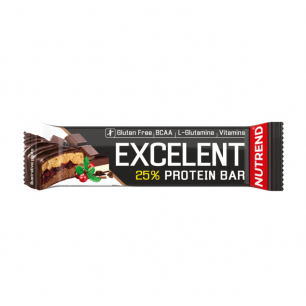 EXCELENT PROTEIN BAR, шоколад - нуга с клюквой, 85 г