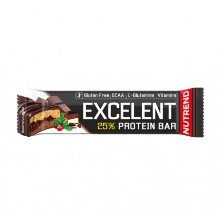 EXCELENT PROTEIN BAR, шоколад - нуга с клюквой, 85 г