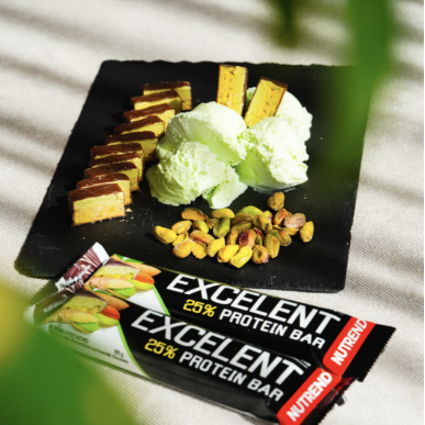 EXCELENT PROTEIN BAR, almond - pistachio with pistachios, 85 g – low-calorie product from NUTREND, buy in SportFit