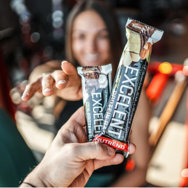 EXCELENT PROTEIN BAR, марципан с миндалём, 85 г – madala kalorsusega toode firmalt NUTREND, osta SportFit-ist
