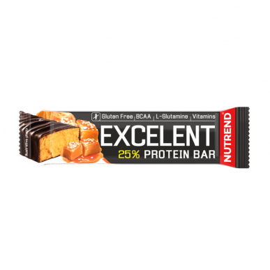 EXCELENT ПРОТЕИНОВЫЙ БАТОНЧИК, солёная карамель, 85 г – madala kalorsusega toode firmalt NUTREND, osta SportFit-ist