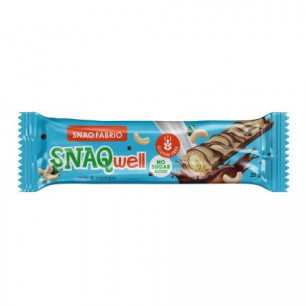„Snaqwell“ „snaq fabriq“ glazūruotas vaflių juosta su pieno riešutų pasta, 20 g