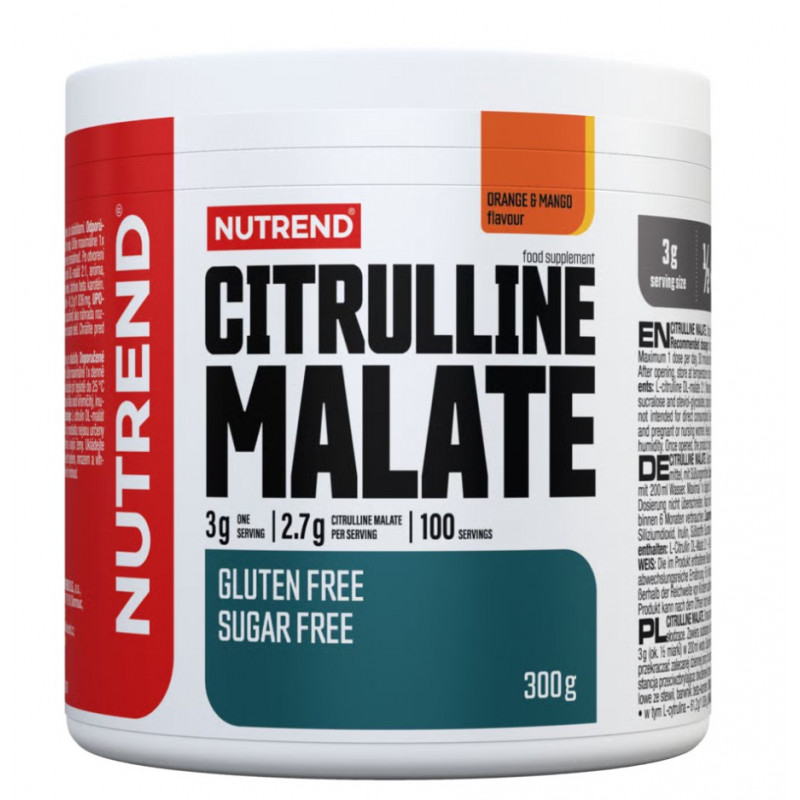 Citrulline Malate, orange+mango, 300 g Citrulline Malate, orange+mango, 300 g