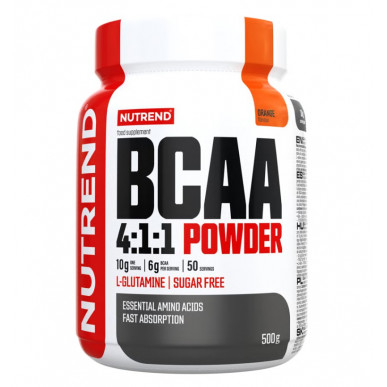 BCAA 4:1:1 pulveris, apelsīns, 500 g – madala kalorsusega toode firmalt NUTREND, osta SportFit-ist