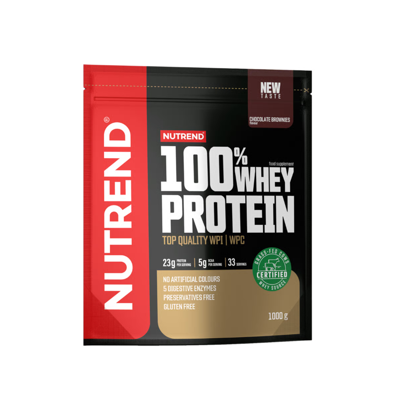 100% WHEY PROTEIN, шоколадные брауни, 1000 г