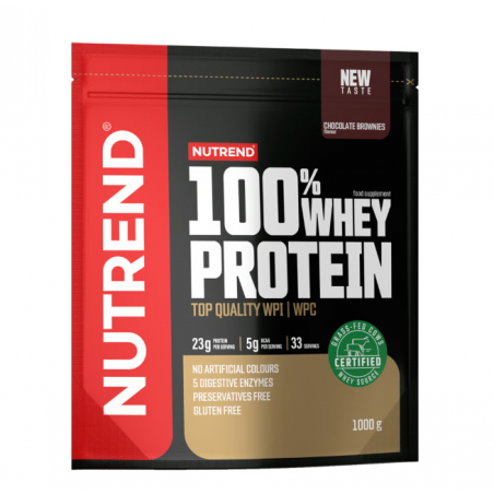 100% WHEY PROTEIN, chocolate brownies, 1000 g