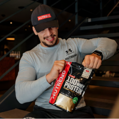100% WHEY PROTEIN, шоколадные брауни, 1000 г – madala kalorsusega toode firmalt NUTREND, osta SportFit-ist
