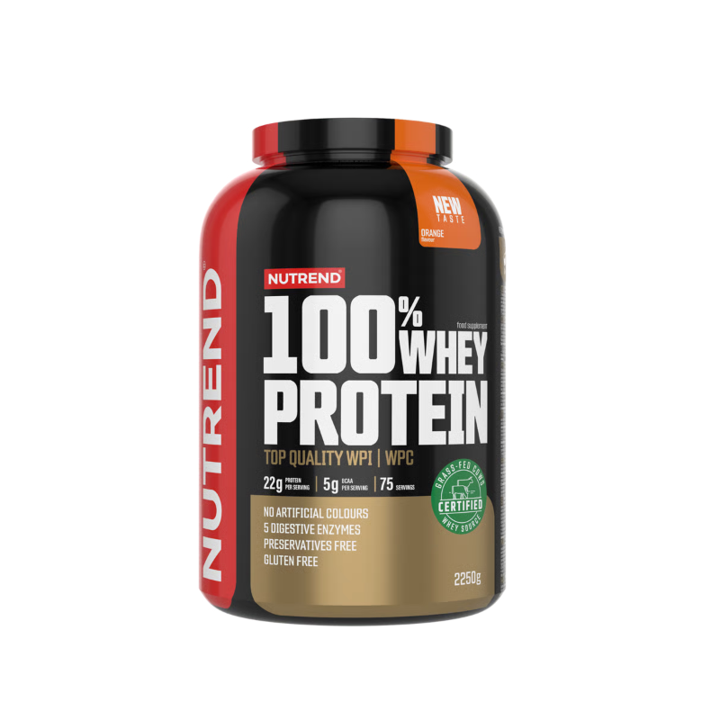 100% WHEY PROTEIN, апельсин, 2250 г