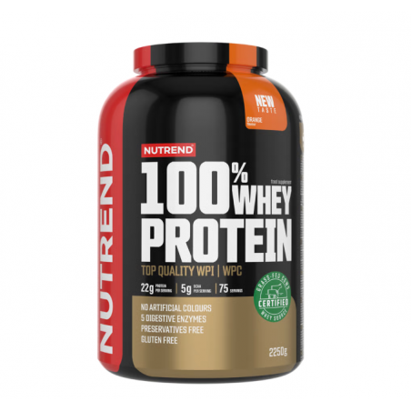 100% WHEY PROTEIN, апельсин, 2250 г