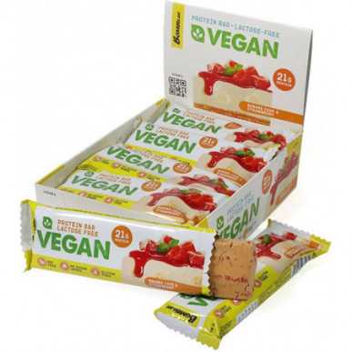 Bombbar vegānu olbaltumvielu bārs "Banana Cake Strawberry", 60 g – madala kalorsusega toode firmalt Bombbar, osta SportFit-ist