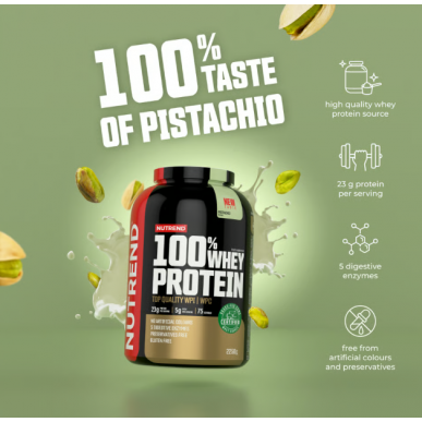 100% WHEY PROTEIN, pistaatsia, 2250 g – madala kalorsusega toode firmalt NUTREND, osta SportFit-ist