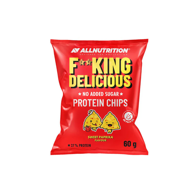 F**KING Delicious Proteiinikrõpsud – Magus paprika, 60 g F**KING Delicious Proteiinikrõpsud – Magus paprika, 60 g