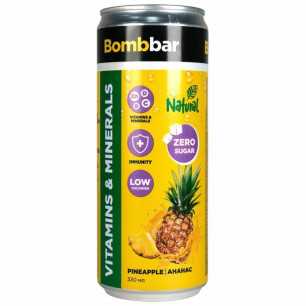 Bombos limonadas su vitaminais „ananasai“ be cukraus, 330 ml