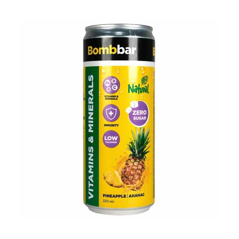 Bombos limonadas su vitaminais „ananasai“ be cukraus, 330 ml