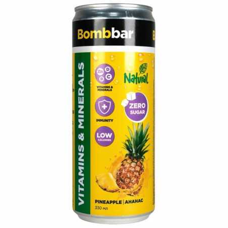 Bombos limonadas su vitaminais „ananasai“ be cukraus, 330 ml