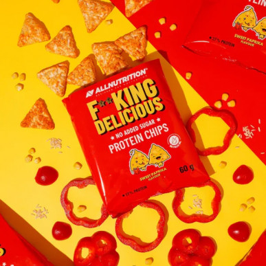 F**KING Delicious Proteiinikrõpsud – Magus paprika, 60 g – madala kalorsusega toode firmalt AllNutrition, osta SportFit-ist