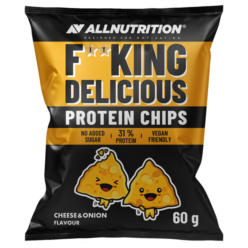 FITKING DELICIOUS PROTEIN CHIPS 60 g CHEESE & ONION FITKING DELICIOUS PROTEIN CHIPS 60 g CHEESE & ONION