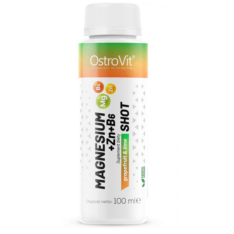 Magnesium + Zn + B6 Shot, Greip ja Laim, 100 ml