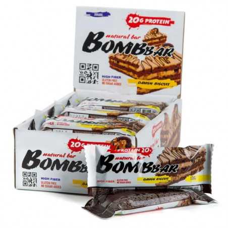 „Bombbar“ baltymų baro daniškas sausainis, 60 g