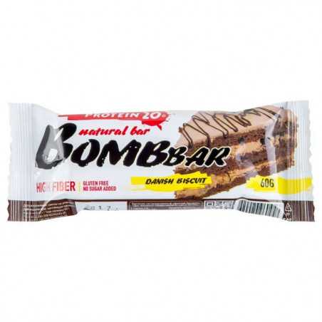 Bombbar olbaltumvielu bārs Dānijas cepums, 60 g