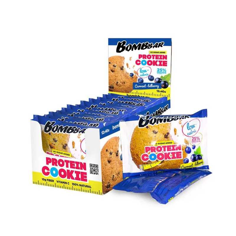 Proteiini-eväste "Bombbar" -proteiinikimpi "herukkaan-sininen", 40 g