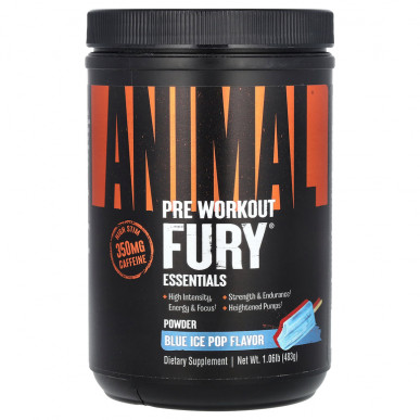 Pirms-treniņa komplekss Animal Fury, Ice Pop – 483 g – madala kalorsusega toode firmalt Universal Nutrition, osta SportFit-ist