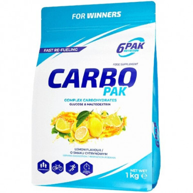 CARBO PAK, Citrons, 1 kg – madala kalorsusega toode firmalt 6PAK Nutrition, osta SportFit-ist