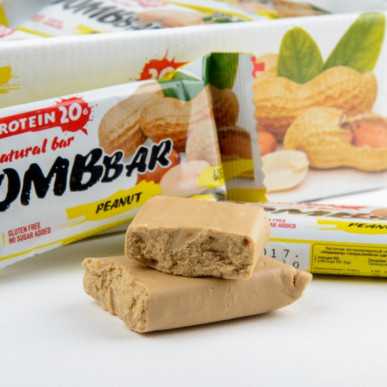 Bombbar -proteiinipalkki "maapähkinä", 60 g – madala kalorsusega toode firmalt Bombbar, osta SportFit-ist
