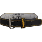 Leather Training Belt (Black/Gold) S