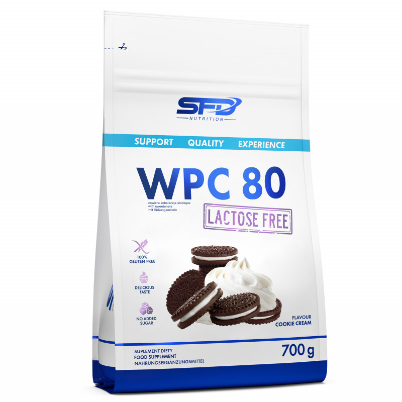 Protein WPC 80 Lactose free, cookie cream, 700 g