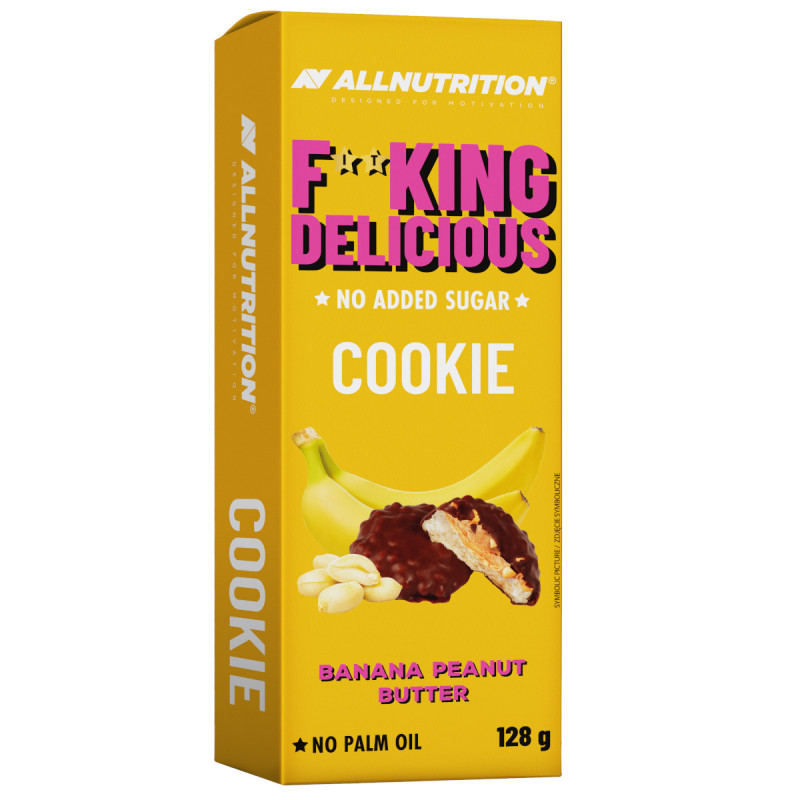 F**KING DELICIOUS Cookie – banana peanut butter, 128 g