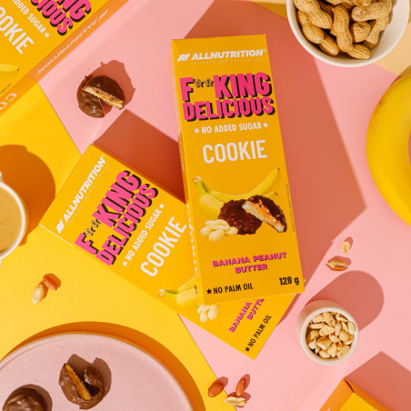 F**KING DELICIOUS Cookie – banana peanut butter, 128 g