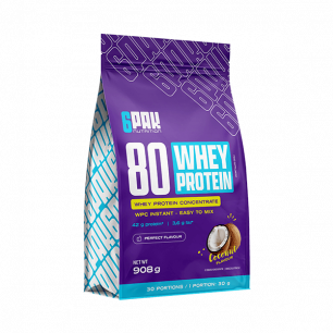 80 WHEY Protein, kokosrieksts, 908 g