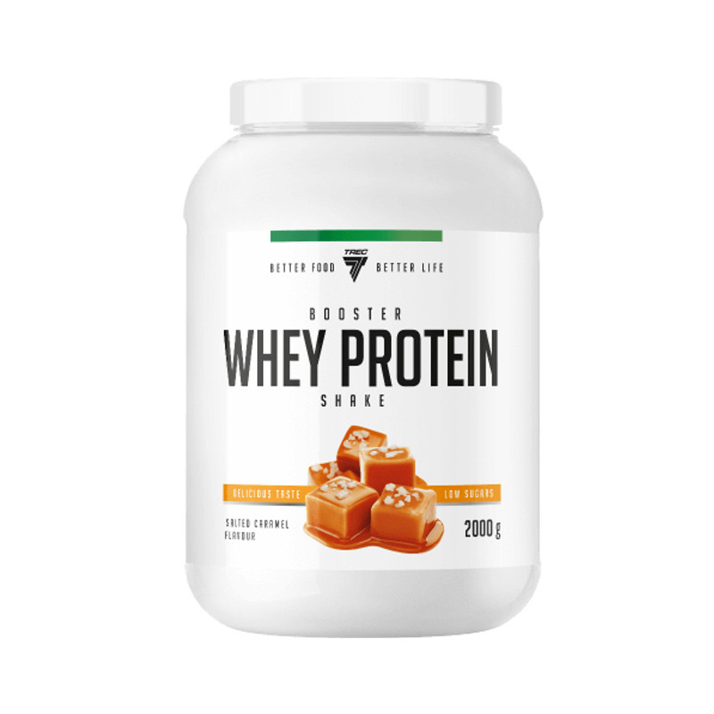 Booster Whey proteiinipurk Soolakaramell — 2000 g Booster Whey proteiinipurk Soolakaramell — 2000 g