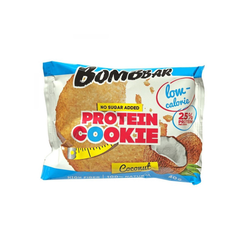 PROTEIN COOKIE baltyminis sausainis, kokosų, 40 g PROTEIN COOKIE baltyminis sausainis, kokosų, 40 g