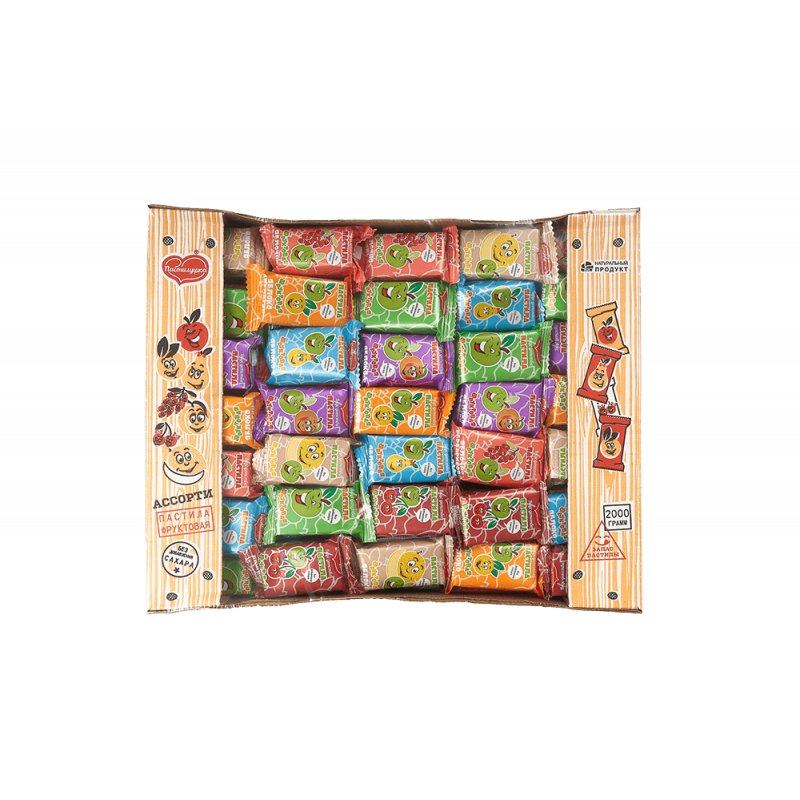 Hedelmäpastilli, assortii, 800 g Hedelmäpastilli, assortii, 800 g
