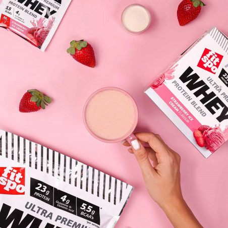 Whey PRO протеин, клубничное мороженое, 908 г