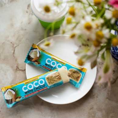 „SNAQ Fabriq Coco“ baltymų vonia „Coconut Mandle“, 40 g – madala kalorsusega toode firmalt Snaq Fabriq, osta SportFit-ist