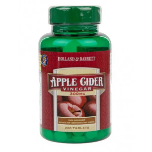 Ābolu etiķa tabletes, 300 mg — 200 tabletes