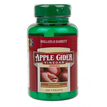 Ābolu etiķa tabletes, 300 mg — 200 tabletes