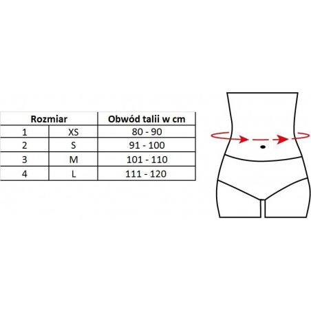 Nabas trūces josta ar stingrinājumiem, bēša, L