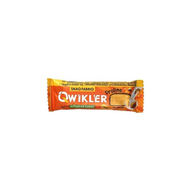 QWIKLER Bezcukura šokolādes batoniņš "Praline", 35 g
