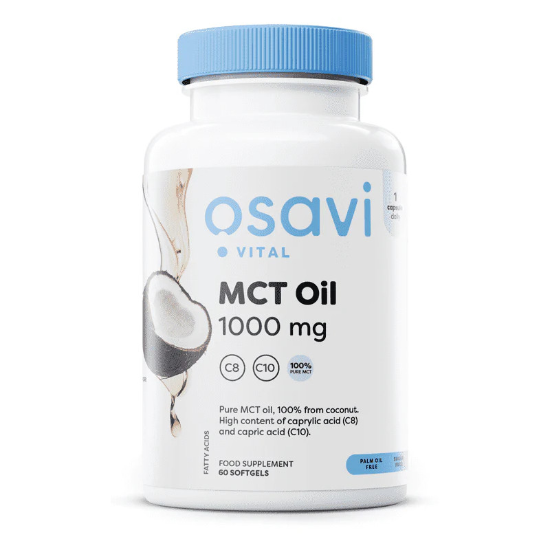 MCT aliejus, 1000 mg — 60 kapsulių MCT aliejus, 1000 mg — 60 kapsulių