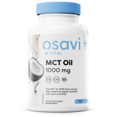 MCT eļļa, 1000 mg — 60 kapsulas