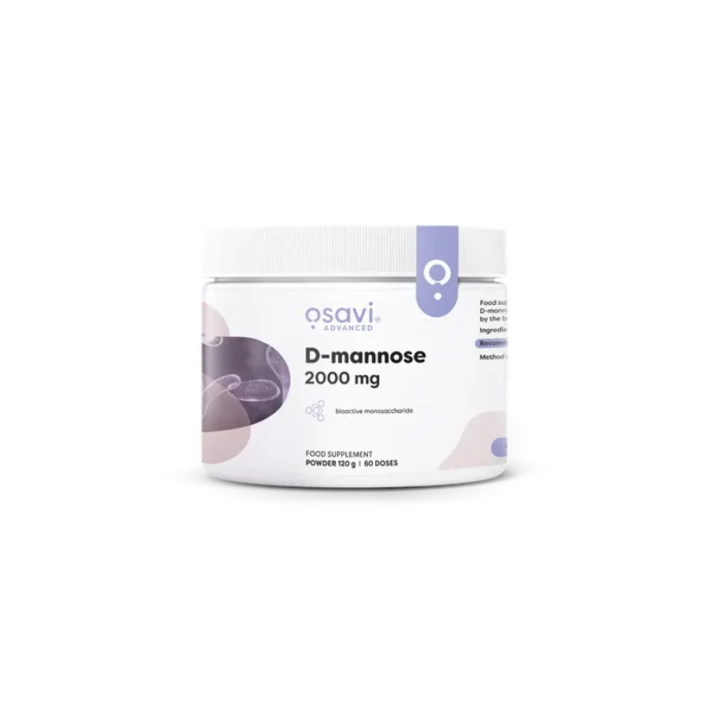 D-mannoosijauhe, 2000 mg - 120 grammaa D-mannoosijauhe, 2000 mg - 120 grammaa