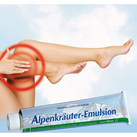 Kūno priežiūros priemonė Alpių žolelių emulsija, atkuriamoji, 200 ml