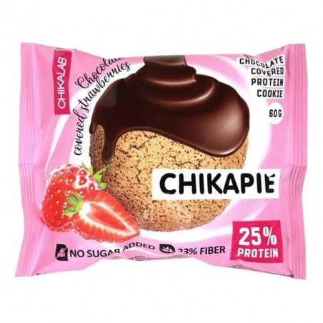 Chikapie "chikalab" olbaltumvielu pušķis - zemenes, 60 g