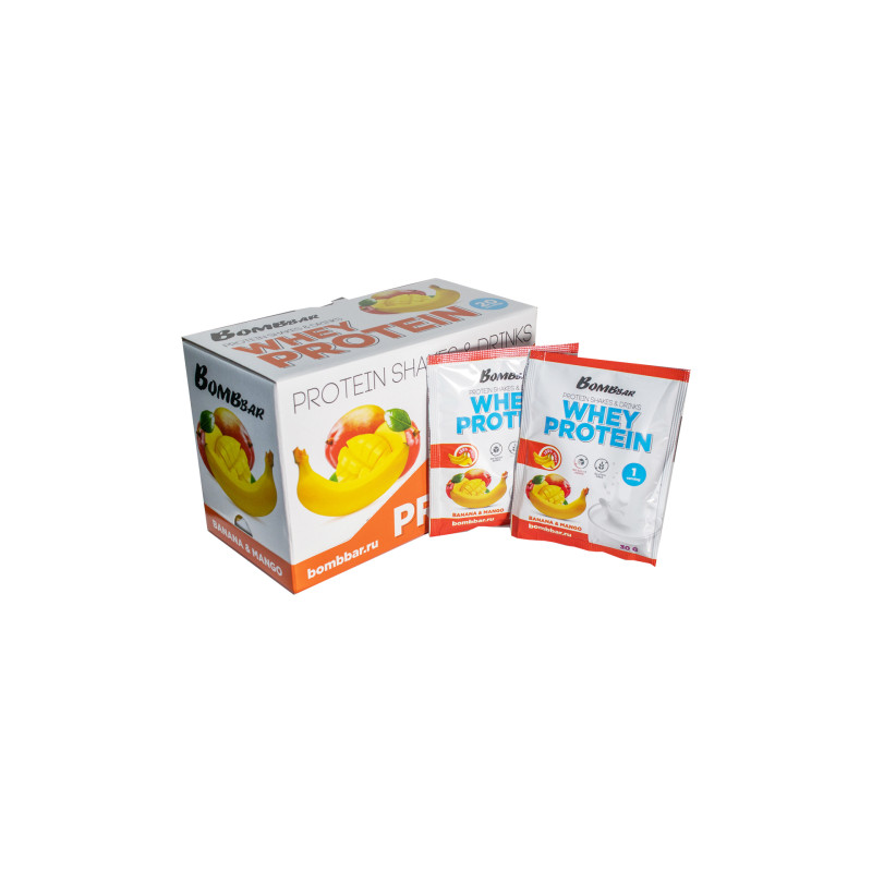 Proteiinikokteil - mango-banaan (portsjon), 30 g