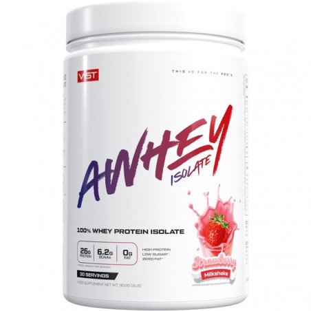 AWHEY изолят, клубника, пищевая добавка, 900 г