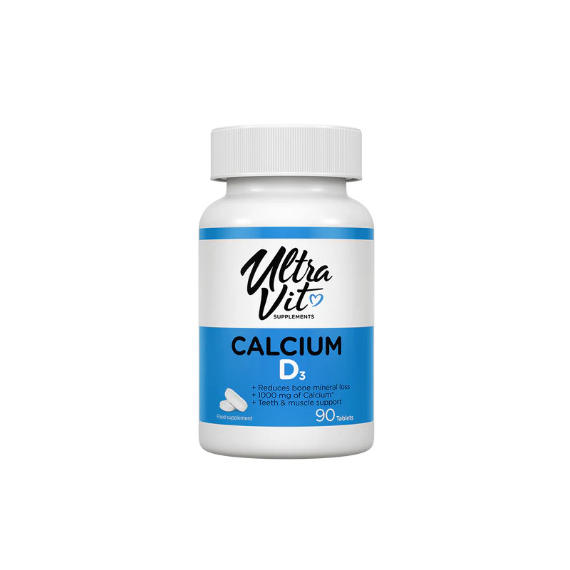 ULTRAVIT Kalcijs un D3 vitamīns, 90 tabletes